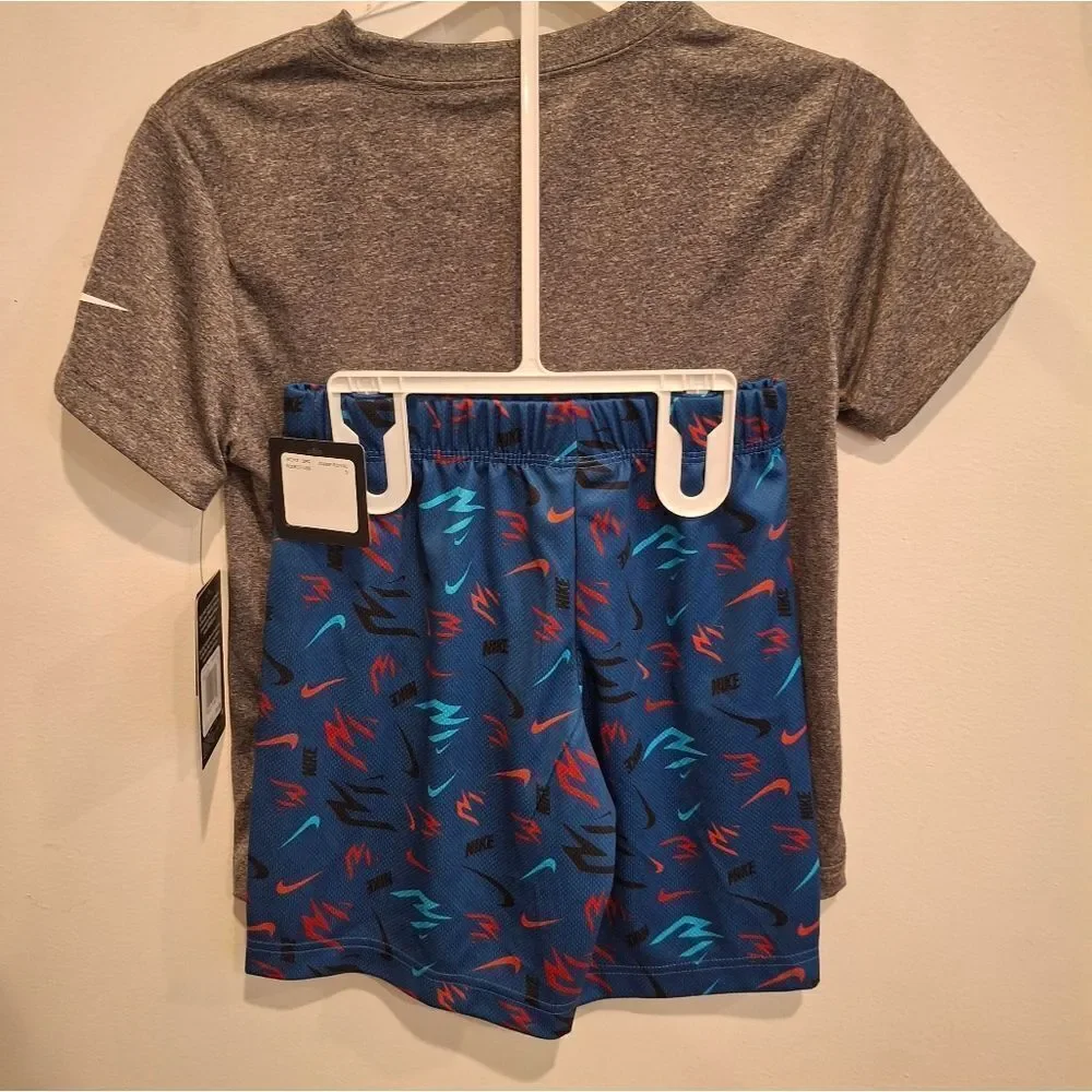 Nike Boys 2 Piece Dri-fit Shorts Set